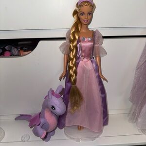 Barbie Rapunzel Fairy Tales Doll with dragon